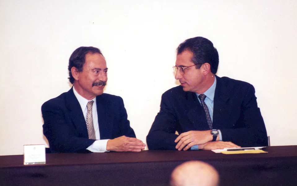Mario Ojeda y Ernesto Zedillo